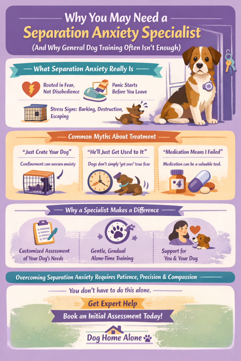 Why You May Need a Separation Anxiety Specialist (And Why General Dog Training Often Isn’t Enough)